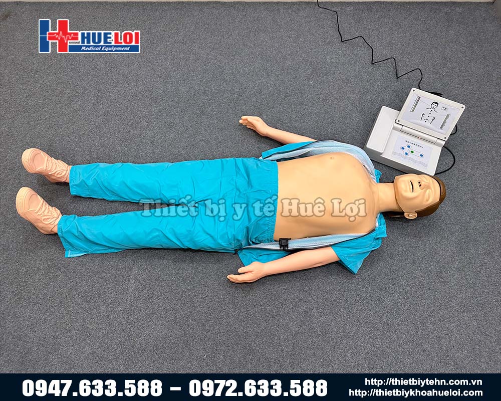 Mô hình người 170cm thực hành sơ cấp cứu có monitor